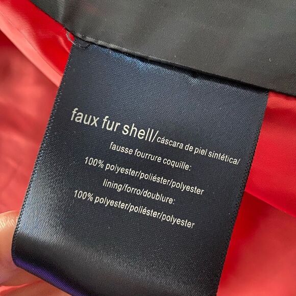 TOMMY HILFIGER Women's Sherpa Jacket Color block logo full-zip teddy bear XS EUC - Picture 15 of 16